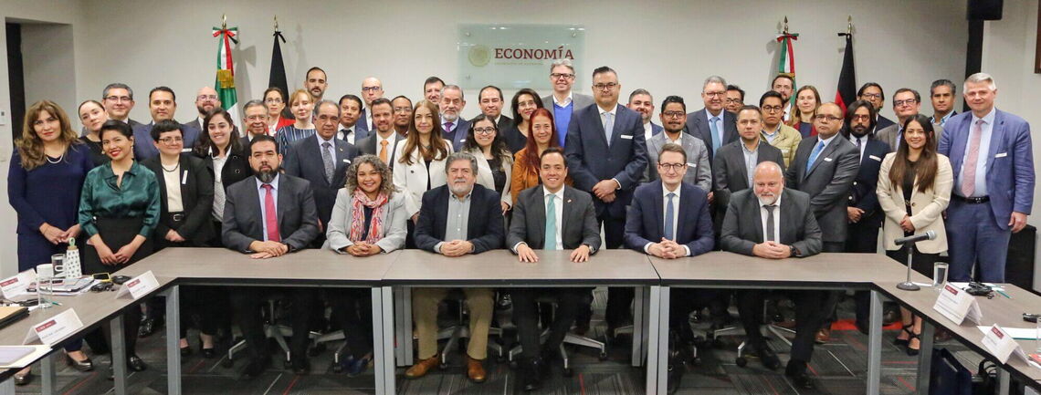 Attendees of the annual meeting of the Mexican-German Digital Dialogue 2024